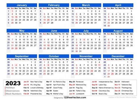 Printable 2023 Philippines Calendar with Week Number .